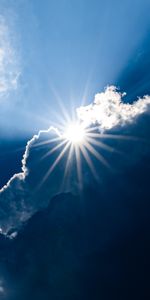 Sky,Sun,Clouds,Rays,Beams,Sunlight,Nature