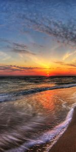 Coucher De Soleil,Surfer,Le Surf,Sky,Nature,Mer