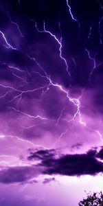 Sky,Violet,Landscape,Lightning