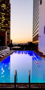 Skyscraper,Miscellanea,Miscellaneous,California,Hotel,Luxurious,Pool,Los Angeles