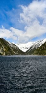 Nature,Pente,Montagnes,Nuages,Ondulations,Mer