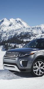 Snow,Cars,Side View,Land Rover,Range Rover