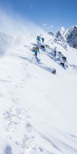 Montañas,Nieve,Altura,Escalada,Pendiente,Cuesta,Extremo,Levantar,Empinado,Escarpado,Escaladores,Deportes