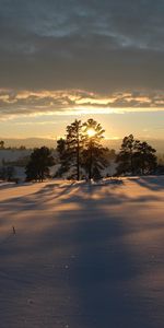 Paisaje,Invierno,Puesta Del Sol,Cielo,Nieve