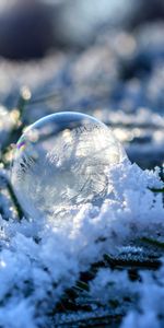 Balle,Macro,Neige,Ballon,Gel,Bulle,Givre