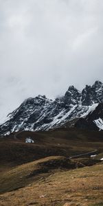 Snow,Mountain,Nature,House