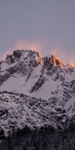 Montagne,Pente,Couvert De Neige,Snowbound,Nature,Neige,Hiver