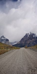 Snow,Road,Snow Covered,Snowbound,Dahl,Nature,Mountains,Distance