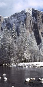 Snow,Rock,Break,Precipice,Nature,Rivers