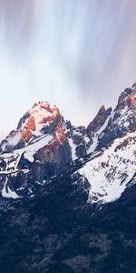 Snow,Rock,Vertex,Top,Slope,Nature,Mountains