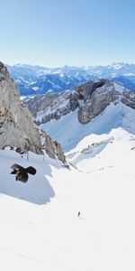 Naturaleza,Nieve,Las Rocas,Rocas,Pájaro,Vuelo,Nevado,Cubierto De Nieve