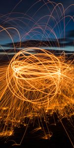 Sparks,Miscellanea,Long Exposure,Ball,Freezelight,Night,Miscellaneous