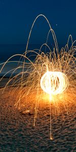 Sparks,Miscellanea,Miscellaneous,Ball,Freezelight,Night,Glow