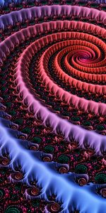 Abigarrado,Fractal,Espiral,Remolino,Patrones,Multicolor,3D