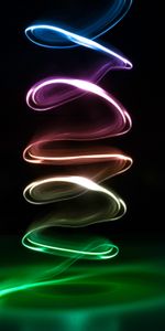 Spiral,Twisting,Torsion,Abstract,Dark,Glow,Neon