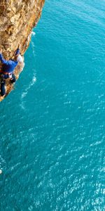 Sports,Landscape,Climbers,People,Mountains,Sea,Men