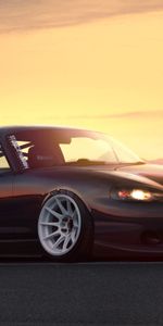 Stance,Mazda Mx 5,Mazda,Sunset,Tuning,Cars,Car