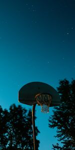 Cesta,Canasta,Anillo De Baloncesto,Oscuro,Aro De Baloncesto,Cielo Estrellado,Deportes,Baloncesto