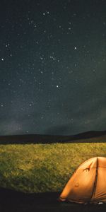 Starry Sky,Tent,Night,Nature