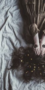 Stars,Miscellanea,Miscellaneous,Hair,Art,Girl