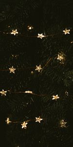 Stars,New Year,Christmas Tree,Garland,Decoration,Holidays