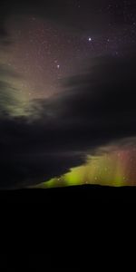 Etoiles,Nuages,Nuit,Sombre,Aurores Boréales,Aurore Boréale