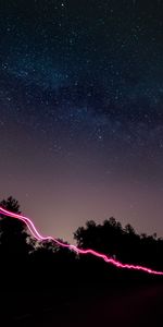 Stars,Night,Long Exposure,Freezelight,Dark,Line