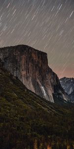 Stars,Night,Shining,Mountain,Starry Sky,Nature