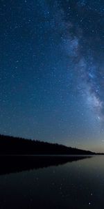 Noche,Naturaleza,Lago,Estrellas,Cielo Estrellado