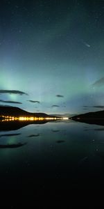 Stars,Reflection,Nature,Night,Lake,Starry Sky