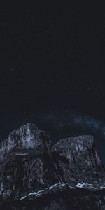 Stars,Rocks,Night,Dark