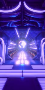 Couloir,Corridor,Astronef,Tunnel,Gare,Briller,Lueur,Vaisseau Spatial,Science Fiction,Art