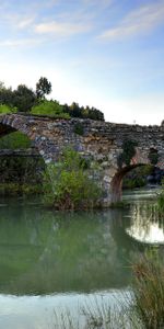 Stone Bridge,Landscape,Rivers,Nature