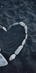 Stones,Heart,Sand,Love