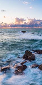 Stones,Horizon,Lumps,Blocks,Nature,Waves