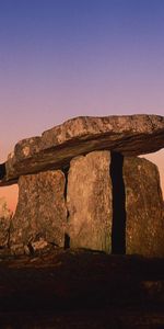 Paisaje,Puesta Del Sol,Stones