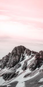 Paisaje,Naturaleza,Stones,Montañas,Nieve,Arriba,Vértice