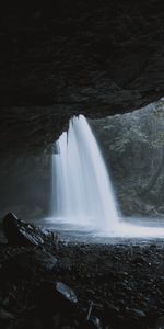 Stones,Rock,Waterfall,Nature,Water