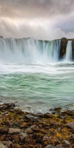 Naturaleza,Las Rocas,Rocas,Islandia,Corrientes,Flujos,Stones,Cascadas,Principalmente Nublado,Nublado