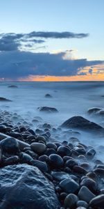 Stones,Sky,Sea,Nature,Pebble,Coast