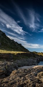 Stones,Sky,Sea,Slope,Nature