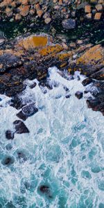 Stones,Tide,High Tide,Nature,Surface,Waves