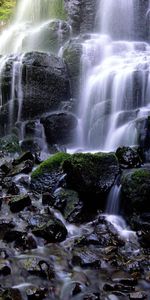 Stones,Waterfall,Cascades,Flow,Stream,Gorge,Nature