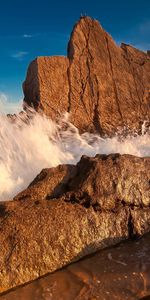 Stones,Waves,Landscape,Sea