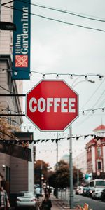 Stop,Inscription,Words,Sign,Coffee