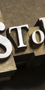 Stop,Words,Sign,Iron