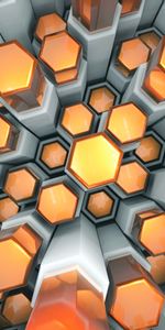 Structure,Volume,Hexagons,Hexagonals,3D