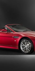 2008,Vantage,V8,Тачки (Cars),Красный,Вид Сбоку,Астон Мартин (Aston Martin),Стиль