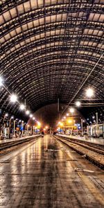 Ciudades,Ciudad,Ferrocarril,Metro,Noche,Hdr