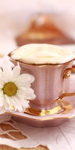 Café,Matin,Panier,Coupe,Une Tasse,Still Life,Petit Déjeuner,Nourriture,Bouquet,Été,Fleurs